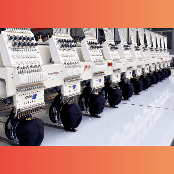 MULTI HEAD CAP EMBROIDERY MACHINE