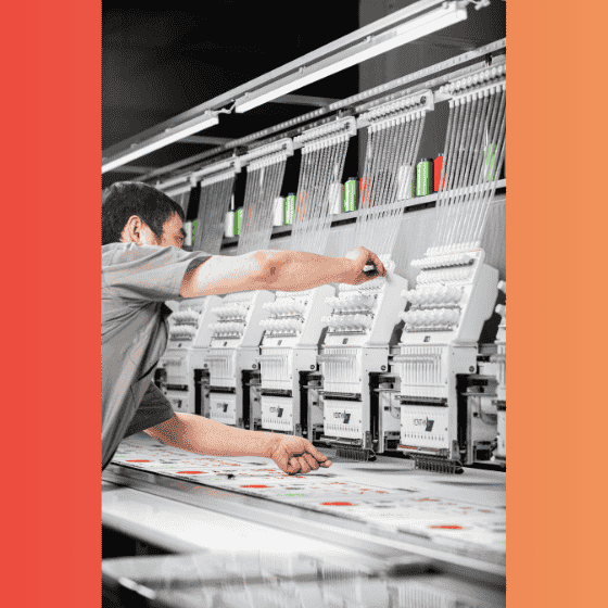 FLAT EMBROIDERY MACHINE