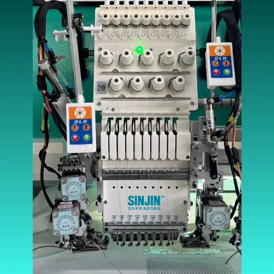 3 COLOUR SEQUINE WITH FLAT MECHINE