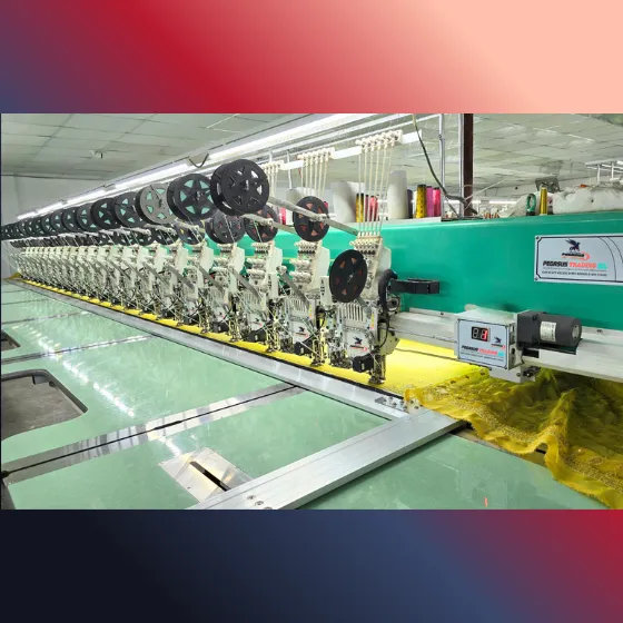 4 COLOUR SEQUIN WITH FLAT EMBROIDERY MACHINE